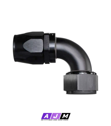 90-deg Teflon Hose End