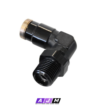 90-Deg Nylon Hose Fitting 1/8"NPT